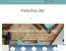 Tablet Screenshot of countrydesignstyle.com